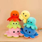 [Ctrl+Home] - Reversible Octopus Plush Toy – Cute Double-Sided Mood Stuffed Animal – Random Color – Soft Kawaii Gift for Kids, Teens & Stress Relief - Image 6