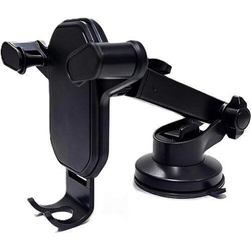 [CTRL & HOME] - Car Phone Mount with Strong Suction Cup, RT-666 Dashboard & Windshield Phone Holder, 360° Rotation, Extendable Arm, Hands-Free Mobile Phone Stand for Car, Compatible with iPhone Samsun