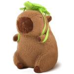 Cute Capibara Plush, Stuffed Animal with Turtle for Kids 9 Inch | Capibaras Peluches, Kawaii Fluffy Soft Plush for Teens Kids Adults Birthday Present Valentines Back-to-school Gifts