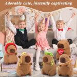 Cute Capibara Plush, Stuffed Animal with Turtle for Kids 9 Inch | Capibaras Peluches, Kawaii Fluffy Soft Plush for Teens Kids Adults Birthday Present Valentines Back-to-school Gifts - Image 6