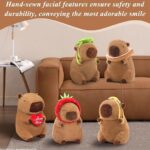 Cute Capibara Plush, Stuffed Animal with Turtle for Kids 9 Inch | Capibaras Peluches, Kawaii Fluffy Soft Plush for Teens Kids Adults Birthday Present Valentines Back-to-school Gifts - Image 5