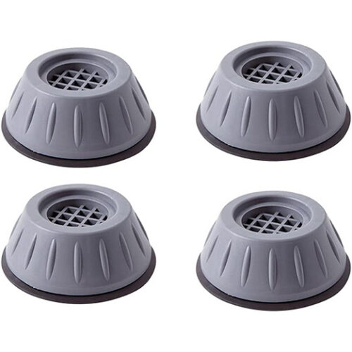 Mwellewm Anti Vibration Pads for Washing Machine Shock and Noise Reducing Washing Machine Support Anti Slip Vibration Rubber Washing Machine Feet Dryer Washer Vibration Stabilizer(1.7D x 0.16 H)