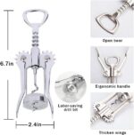 selcouth yyds Bottle Opener,Wing Corkscrew for Red Wine Beer - Image 6