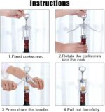 selcouth yyds Bottle Opener,Wing Corkscrew for Red Wine Beer - Image 5