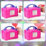 Electric Air Balloon Pump, Portable Dual Nozzle Electric Balloon Inflator/Blower for Party Decoration,Used to Quickly Fill Balloons - 110V 600W - Image 8