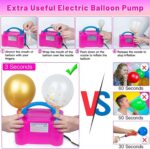 Electric Air Balloon Pump, Portable Dual Nozzle Electric Balloon Inflator/Blower for Party Decoration,Used to Quickly Fill Balloons - 110V 600W - Image 6