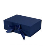 [CTRL & HOME] - All-in-One Foldable Gift Box with Magnetic Closure& Built-in Ribbon, Premium Flat-Fold Paperboard Packaging Box for Jewelry, Wedding, Birthday Gifts
