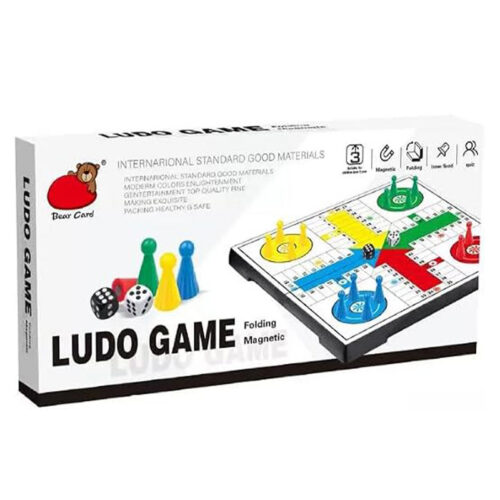 [CTRL & HOME] - Magnetic Ludo Game Set for Kids & Adults, Folding Travel Ludo Board Game with Magnetic Pieces, Portable Strategy Board Game for Home, School, Travel & Family Game Night