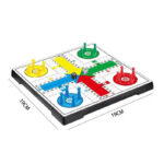 [CTRL & HOME] - Magnetic Ludo Game Set for Kids & Adults, Folding Travel Ludo Board Game with Magnetic Pieces, Portable Strategy Board Game for Home, School, Travel & Family Game Night - Image 2