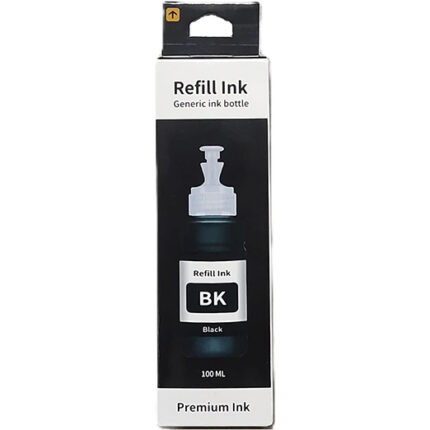 [CTRL & HOME] - Refill Ink, Generic Ink Bottles 100ml for HP Epson Canon Printer - Choose Color (Black, Cyan, Magenta, Yellow) or 4-Pack CMYK Set (Combo Kit) (Black(single))