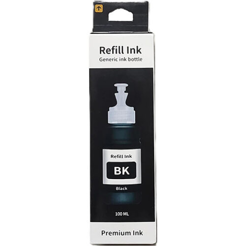 [CTRL & HOME] - Refill Ink, Generic Ink Bottles 100ml for HP Epson Canon Printer - Choose Color (Black, Cyan, Magenta, Yellow) or 4-Pack CMYK Set (Combo Kit) (Black(single))
