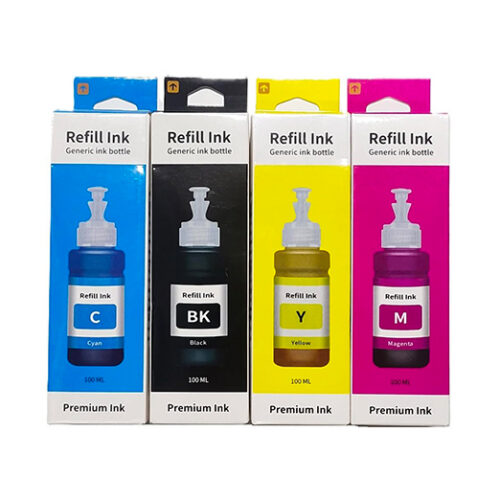 [CTRL & HOME] - Refill Ink, Generic Ink Bottles 100ml for HP Epson Canon Printer - Choose Color (Black, Cyan, Magenta, Yellow) or 4-Pack CMYK Set (Combo Kit) (CMYK(pack of 4))