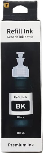 [CTRL & HOME] - Refill Ink, Generic Ink Bottles 100ml for HP Epson Canon Printer - Choose Color (Black, Cyan, Magenta, Yellow) or 4-Pack CMYK Set (Combo Kit) (Black(single)) - Image 4