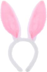 Sibba Plush Bunny Ears Headband 1 Piece Rabbit Ear Accessory Easter Cosplay Party Hair Styling Costume Dress Up for Women - Image 5