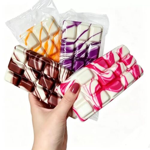 [CTRL & HOME] - Slow Rising Chocolate Bar Stress Relief Toy, Soft PU Foam Sensory Fidget Toy, Random Color, Slow Rebound Stress Relief Toy for Kids 3+ & Adults