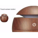 [CTRL & HOME] - Ultrasonic Aroma Humidifier, 200ml Mini Essential Oil Diffuser with Color Changing LED Light, Quiet Cool Mist Air Humidifier (Dark Brown, Ball-shaped (10.3 * 10.3cm)) - Image 8