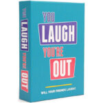 [CTRL & HOME] - You Laugh You're Out Card Game with 125 Cards,36 Laugh Tokens & 30-Second Sand Timer - Fun Family Party Board Game for Adults & Teens, Gatherings