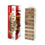 [CTRL & HOME] - 54 PCS Wooden Number Stacking Blocks Game – Classic Balance Tower Toy for Kids & Family - Image 4