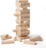[CTRL & HOME] - 54 PCS Wooden Number Stacking Blocks Game – Classic Balance Tower Toy for Kids & Family - Image 3