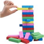 [CTRL & HOME] - 54 PCS Wooden Number Stacking Blocks Game – Classic Balance Tower Toy for Kids & Family - Image 6