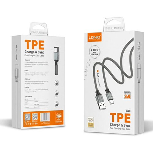 [CTRL & HOME] - USB A to C Cable 2.4A Charger Cable 2m, USB A to Type C Cable Fast Charge & Sync Compatible for Samsung, Pixel, Android Phones, Tablet and More