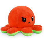 [Ctrl+Home] - Reversible Octopus Plush Toy – Cute Double-Sided Mood Stuffed Animal – Random Color – Soft Kawaii Gift for Kids, Teens & Stress Relief