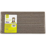 [CTRL & HOME] - Cat Scratcher Cardboard Pad, Reversible Corrugated Cat Scratch Board with Leopard Print Sides, Durable Scratch Pad for Indoor Cats, Furniture Protector, 44 x 21 x 4 cm